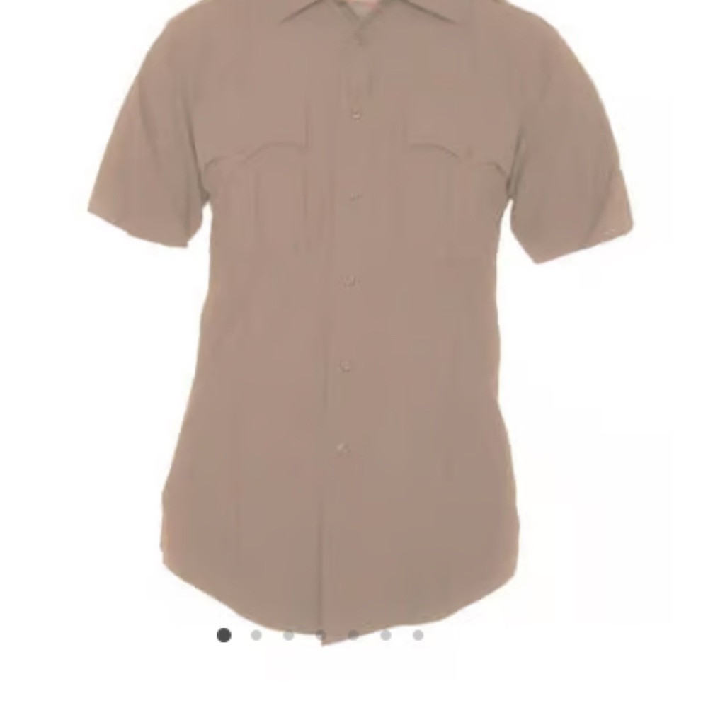 Men's Classic Tan Button Down Shirt